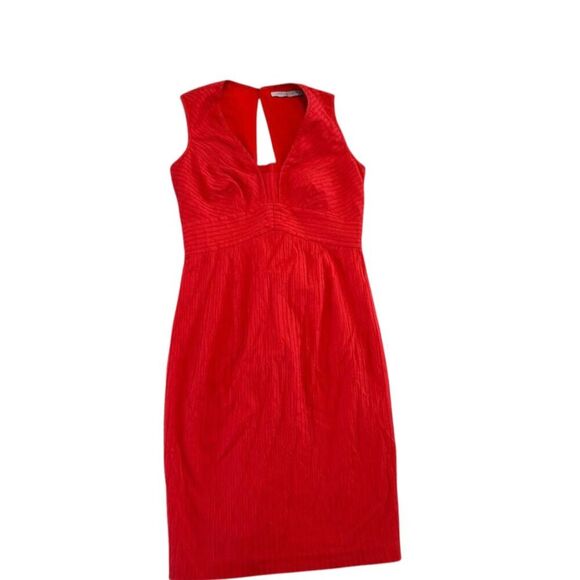 Marc New York‎ Women's Red Sleeveless V-Neck Dress Size 4 Party/Cocktail - Picture 1 of 5